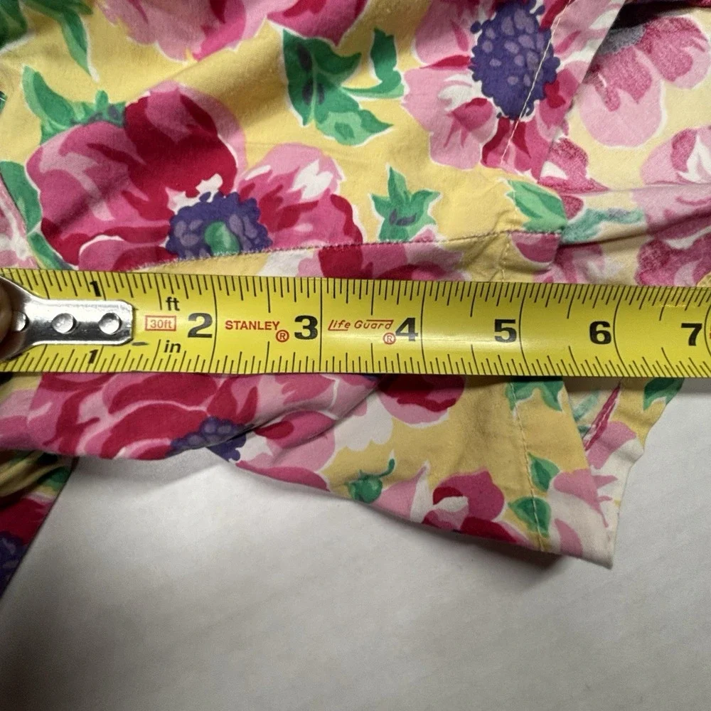 VTG Polo Ralph Lauren Mens XL Swim Trunks Floral Cotton Shorts Beach Romantic EC